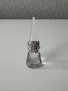 RETIRED James Avery Scroll Butterfly Ring Size 6